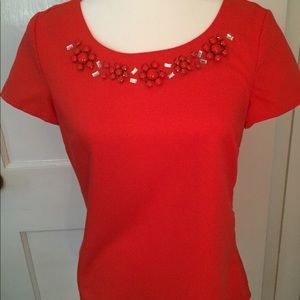 Beautiful Orange top xs EUC
